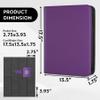 1000+ Pockets Trading Card Binder, Premium 16 Pocket Card Binder, Ringless Side Loading Collection Album Holder Folders for MTG, TCG, Game Cards & Sports Cards (Purple) view 3