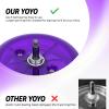 Looping Yoyo Responsive Yo Yo for Kids Beginners, Starter Yo-yo 2A Loop Yo yo Easy to Play Basic String Tricks (D1 Purple) view 4