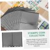 Homoyoyo 10-Pack PVC Loose-Leaf Stamp Album Pages Double-Sided Stamp Holders for Collectors Standard Size Collecting Pouches for and Currency Storage view 3