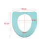 15.5 Inch Plastic Potty Seat Cover Green, Folding Toilet Seat, Portable Toilet Seat Cover for Home Travel Camping, Washable Foldable Toilet Pad view 2