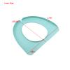 15.5 Inch Plastic Potty Seat Cover Green, Folding Toilet Seat, Portable Toilet Seat Cover for Home Travel Camping, Washable Foldable Toilet Pad view 3