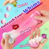 WATERELF Play Putty Slime for Kids, Fidget Sensory Artistic Therapy Putty Toys for Boys Girls Adults, Stress Relief Non-Sticky, 3.11 Inch 3.2 Oz  White-Pink view 2