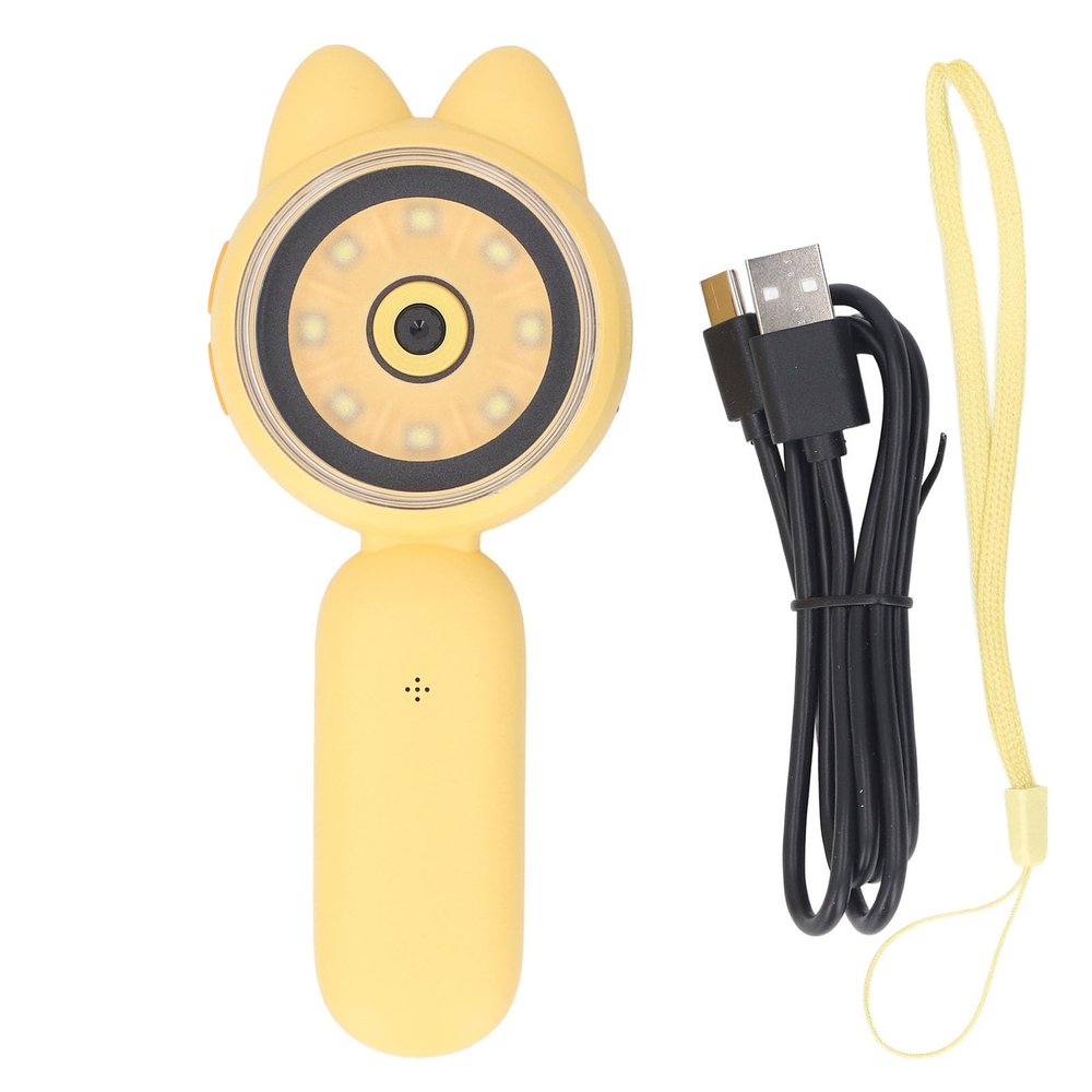 2 inch HD IPS Screen Kids Microscope with 8 LED Lights, Portable ABS Pocket Handheld Magnifying Glass for Outdoor Adventures and Scientific Learning, Suitable for 300 Photos