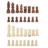 32 Pcs Wooden Chess Pieces Only, International Chess Game Pawns Figurine Pieces Replacement of Missing view 1