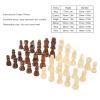 32 Pcs Wooden Chess Pieces Only, International Chess Game Pawns Figurine Pieces Replacement of Missing view 3
