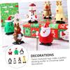 Abaodam 7pcs Xmas Wind Up Santa Elk Penguin Snowman Clockwork Figures for Christmas Stocking Stuffers Holiday Party Decorations view 2