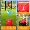 WodGod 9 Pcs Backyard Golf Outdoor Game with 2 Clubs - Outdoor Golf Yard Game for Adults and Family, Beach, Camping, Lawn, Park view 4
