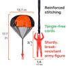 nutty toys Parachute Toys for Kids - Tangle Free Outdoor Flying Parachute Men, Top Indoor & Outside, 3 4 5 6 7 8 9 10 11 12 Year Old, Best Valentines Day Idea 2026, Unique Boy & Girl Easter Gifts view 3