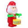 Abaodam 3pcs Santa Claus Funny Clockwork Xmas Playthings for Interactive Drumming Santa for Family Fun and Festive Atmosphere Random Color view 1