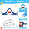 30Pcs Shark Party Hats Shark Birthday Hat Sea Animals Paper Headbands Under The Sea Party Supplies Ocean Theme Headbands Ocean Animal Paper Crowns for Kids Boys Girls Birthday Decoration Favors view 2