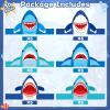 30Pcs Shark Party Hats Shark Birthday Hat Sea Animals Paper Headbands Under The Sea Party Supplies Ocean Theme Headbands Ocean Animal Paper Crowns for Kids Boys Girls Birthday Decoration Favors view 3