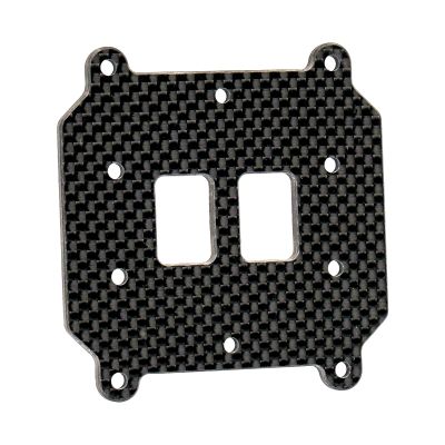 3MM Carbon Fiber ESC Tray Plate for Arrma 6S 1/7 Limitless/Felony/Infraction,No-Drill Thick ESC Mounting Bracket Fixing Plate,Mounting Receiver Tray Upgrade Part ARA320599 Replace RC Accessories