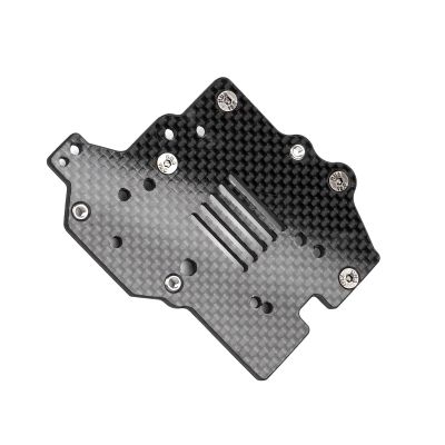 3MM Carbon Fiber ESC Tray Plate for Arrma 6S 1/7 Mojave 1/8 Kraton/Typhon/Notorious/Talion/Outcast,No-Drill ESC Mounting Bracket Fixing Plate,Mounting Receiver Tray Part AR320430 Upgrade Replace