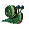 3D Printed Big-Eyed Snail - Super Cute and Articulated Desktop Ornament for Home and Office Decor view 1