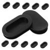 SUPVOX 12pcs Oval Piggy Bank Stoppers for Money Saving Box Black PVC Replacement Caps Fits Standard Coin Bank for Boys and Girls and Adults Creative Money Box Accessories view 1