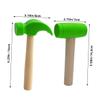 Toddmomy 2pcs Creative Simulation Hammer Toys Safe Beating Gavel for Sensory Play for Hand-Eye Coordination Grip for Birthdays Holidays view 2