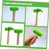 Toddmomy 2pcs Creative Simulation Hammer Toys Safe Beating Gavel for Sensory Play for Hand-Eye Coordination Grip for Birthdays Holidays view 3