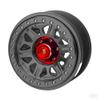 BEAXTURBO Racing Upgrade parts R/C CNC 2.9"Aluminum Bead Lock Wheel-B For Axial SCX6 Trail Honcho gray 1/6 1pcs (gray/red) view 1
