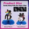 12PCS 70s Party Decorations Honeycomb Centerpieces Disco Theme Party Decorations Disco Ball Table Centerpieces for Retro Theme Birthday Music Neon Night Table Decor view 2