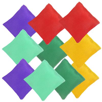 GALPADA 10Pcs Bean Bags for Toss Game Nylon Family Toss Game Supplies and Fun Outdoor Activity for Strengthening Hand Eye Coordination and Parent Interaction