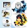 2 in 1 Micro Bricks Bird, Owl & Eagle with Black Roses Flowers moon Building set, Animals with Moon Flowers Mini Building Blocks Toy, Gothic Home Decor, Goodie Bags Stuffers, Birthday Party Favors view 4