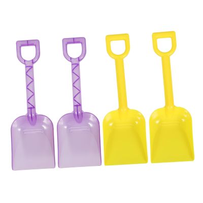 ToysCentral Basics 4pcs Beach Shovel for Boys and Girls Lightweight Plastic Sand Equipment for Sand Gardening and Beach Activities