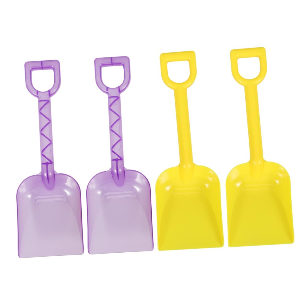 ToysCentral Basics 4pcs Beach Shovel for Boys and Girls Lightweight Plastic Sand Equipment for Sand Gardening and Beach Activities