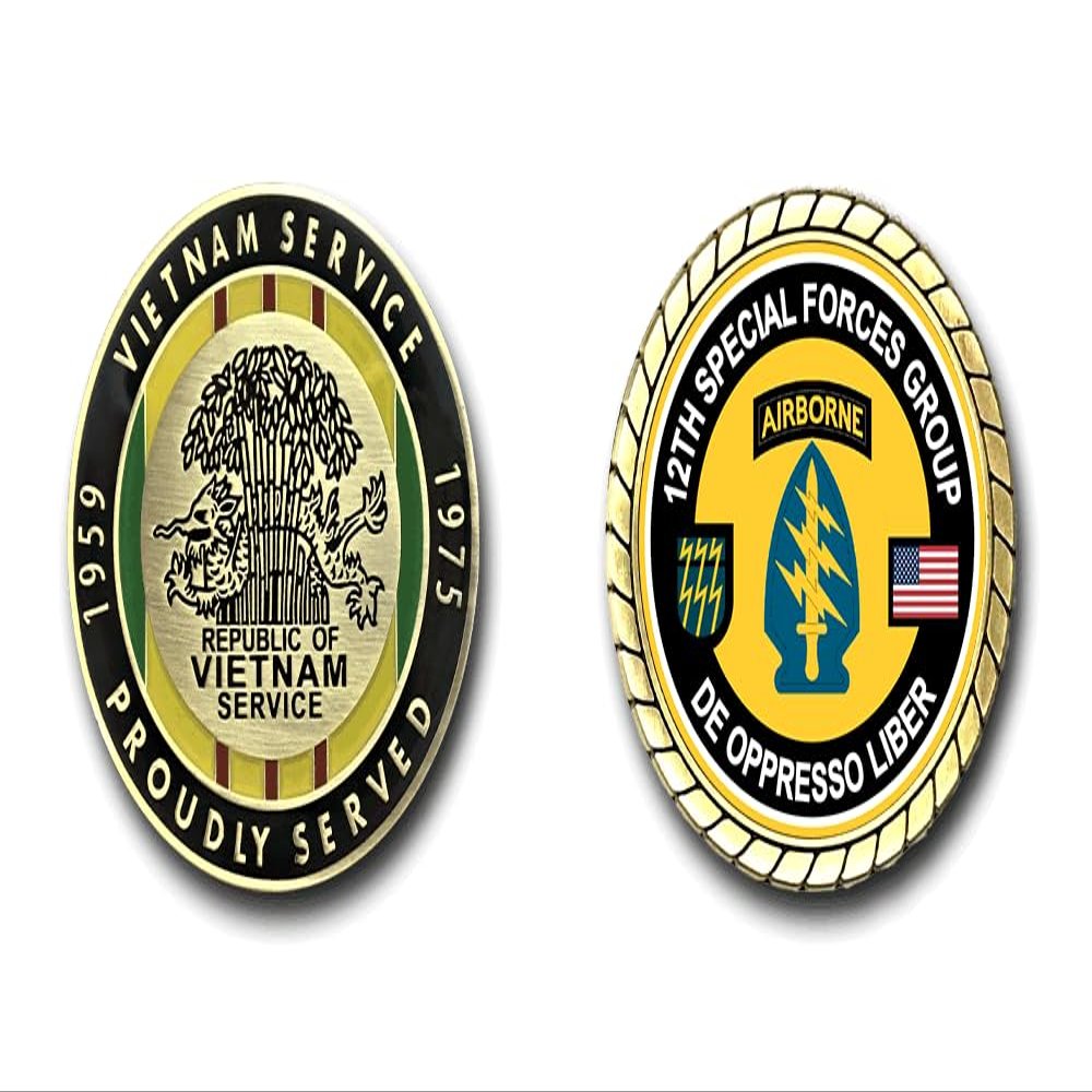 12th Special Forces Group Vietnam Service Challenge Coin