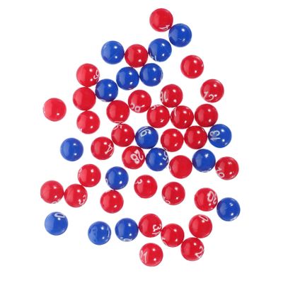 Parliky 1 Pack Colored Balls Raffle Drawing Balls for Events Celebrations Game Bright Colors Easy to Read Numbers Reusable Material Color Printing