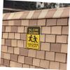 Abaodam Children At Play Safety Sign 2pcs Reflective Slow Down Warning Signs for Streets and Neighborhoods for Yard and Lawn Use view 4