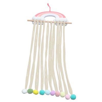 OUNONA Rainbow Hair Bow Holder Bow Organizer for Girls Wall Hanging Storage Girls Decor