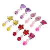 ROMISBABA 5Pairs Clip Earrings for Creative Play Jewelry for Little Lightweight Non Pierced Design for Birthday Parties and Everyday Wear view 1