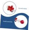 ROMISBABA 5Pairs Clip Earrings for Creative Play Jewelry for Little Lightweight Non Pierced Design for Birthday Parties and Everyday Wear view 3