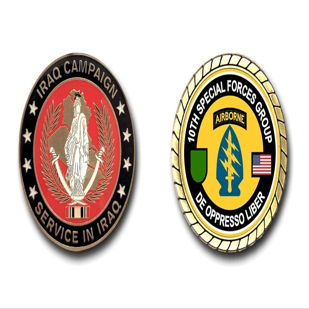 10th Special Forces Group Iraq Service Challenge Coin
