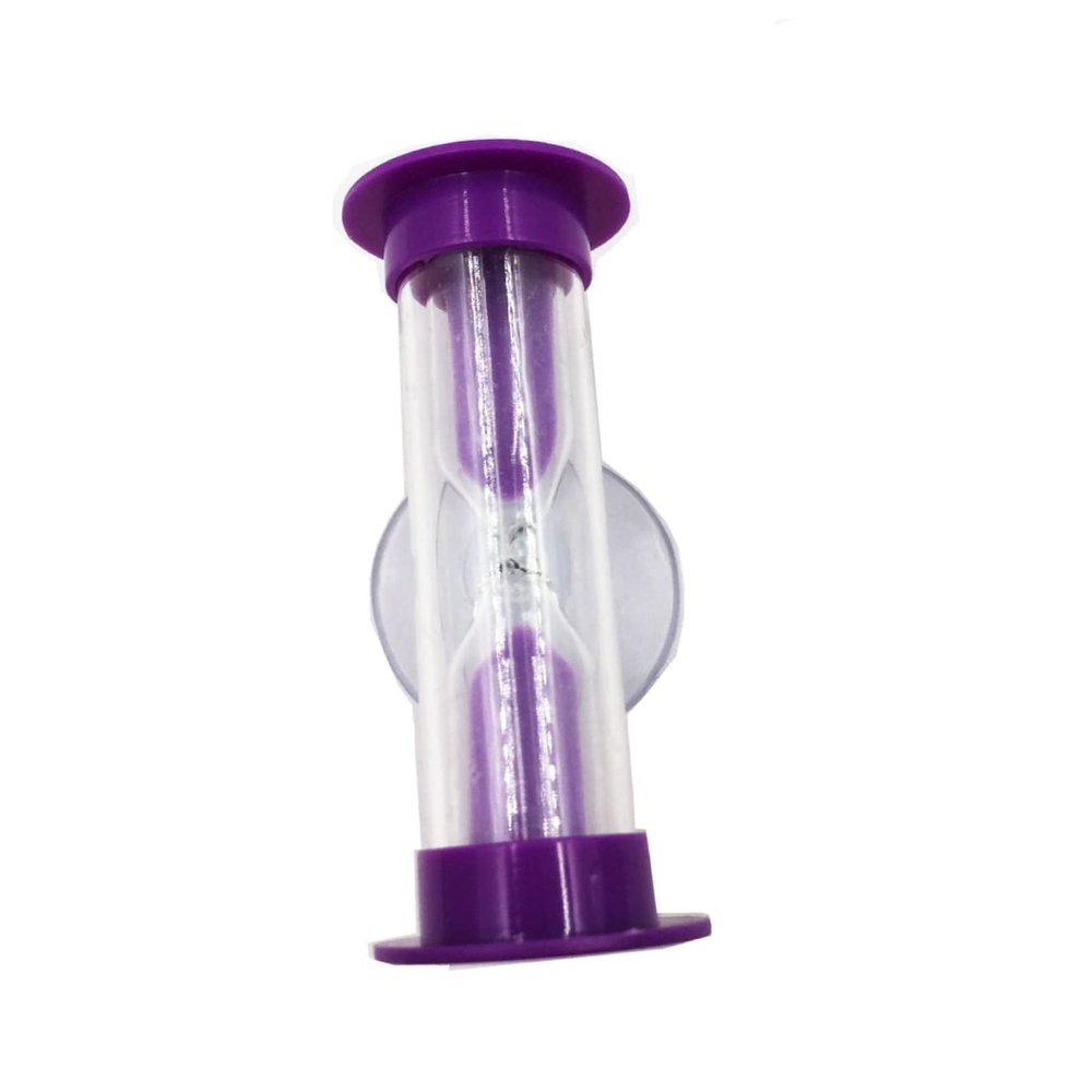 Alipis Suction Cup Hourglass Sandglass for Purple Timer for Games Easy to Stick Remove Fun Decor for Home Office Present