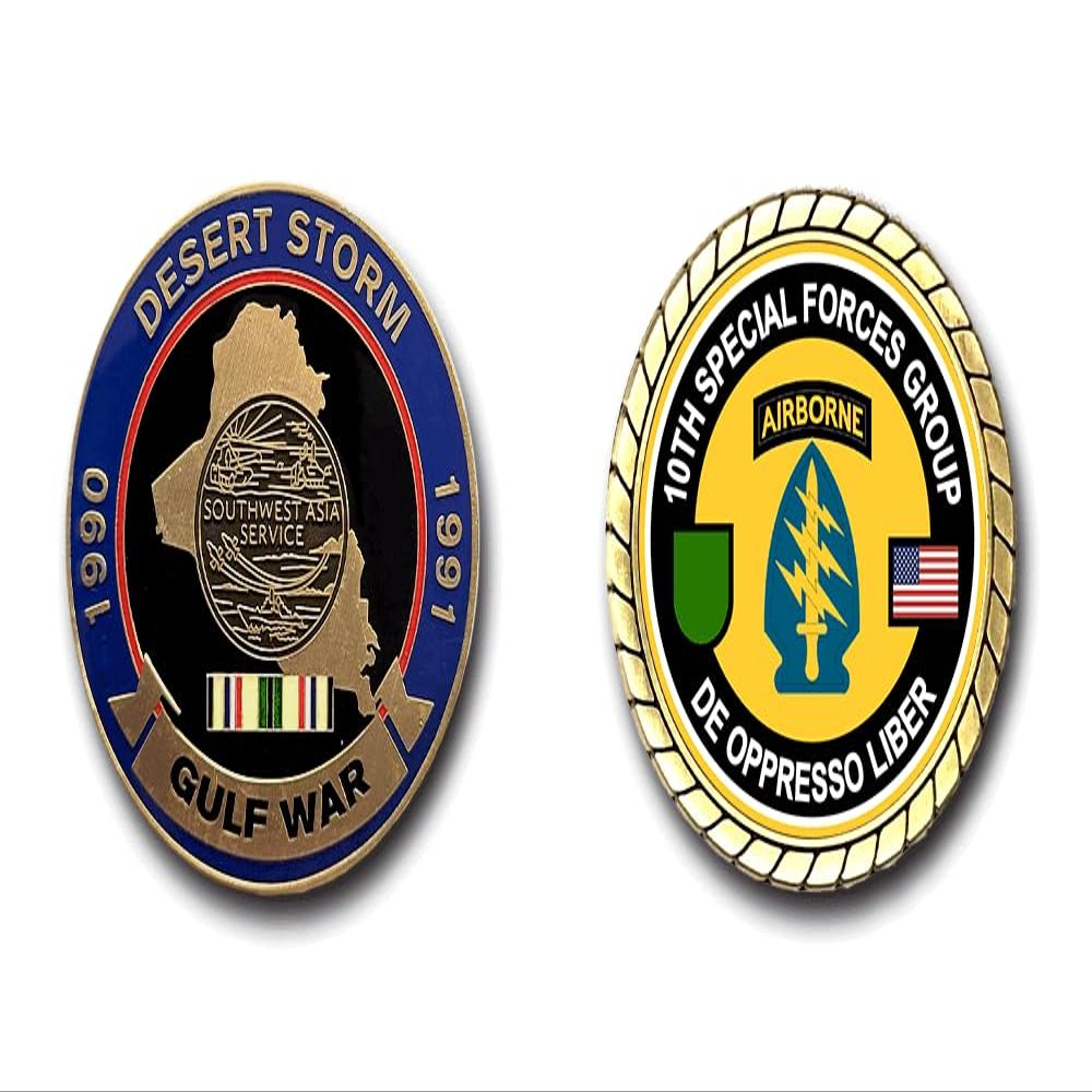 10th Special Forces Group Desert Storm Gulf War Challenge Coin