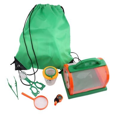 Abaodam 7pcs Observing Kit for Portable Green Magnifying Tools for Outdoor Hiking and Wilderness Exploration and Lightweight Educational Set