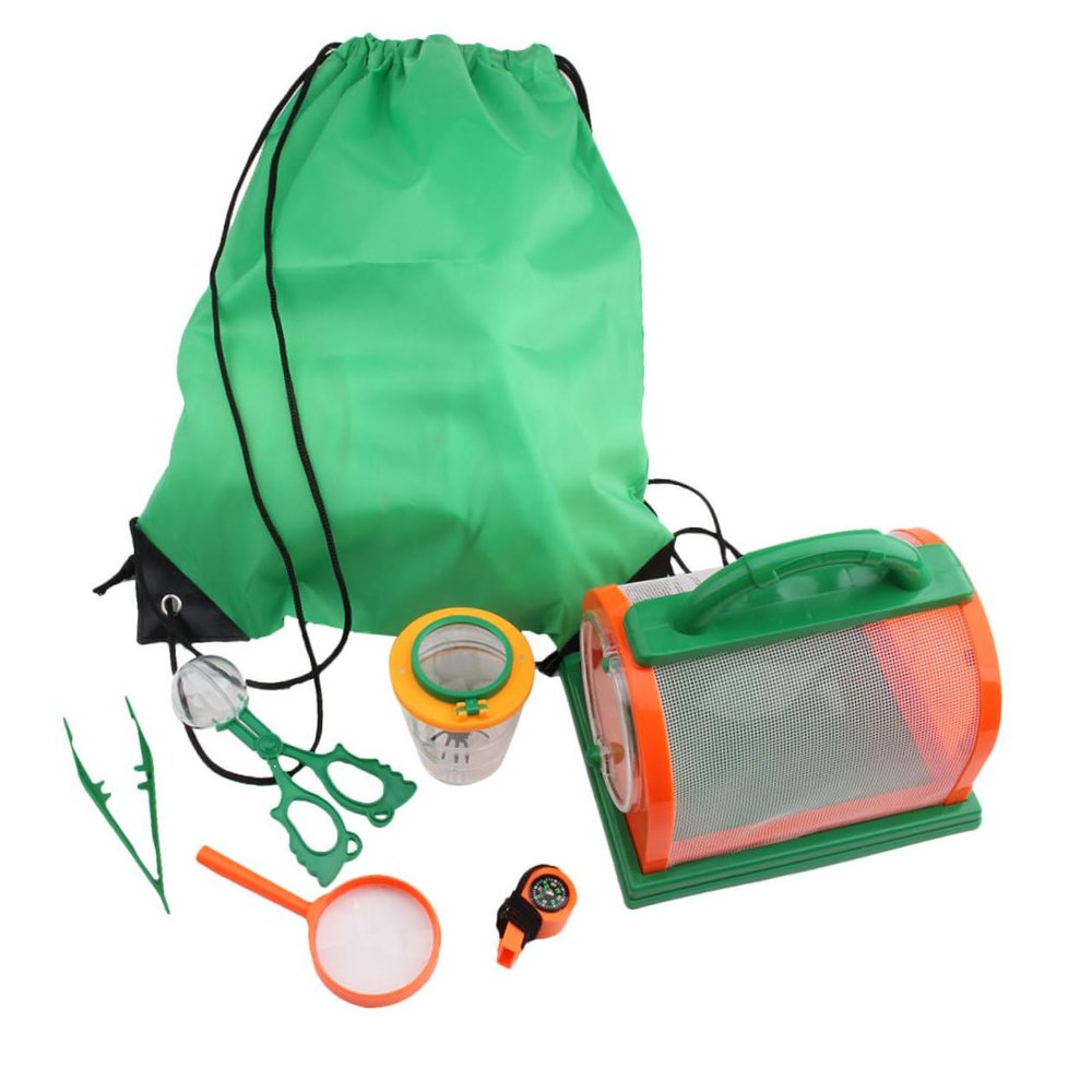 Abaodam 7pcs Observing Kit for Portable Green Magnifying Tools for Outdoor Hiking and Wilderness Exploration and Lightweight Educational Set