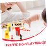 BRIGHTFUFU 32pcs Miniature Traffic Sign Road Signs for School Teaching Imaginative Play Traffic Safety Education view 4