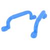 1 Pair Playground Handles Professional Versatile Slip Sturdy Large Safety Hand Grips for Playset Climbing Frame Play House (Blue) view 3