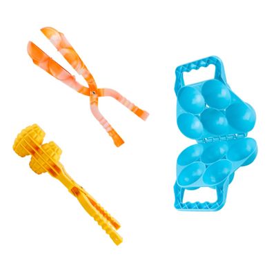 Yardwe 3Pcs Plastic Maker Fighting Tool for Interactive Winter Fun Random Color for Outdoor Activities Random Color