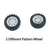 30PCS Toy Car Wheel Plastic Toy Car Wheel with 2mm Dia Round Shaft Axles for RC Car Truck Robot DIY Model Toy Wheel Replace Parts (White) view 3