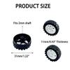 30PCS Toy Car Wheel Plastic Toy Car Wheel with 2mm Dia Round Shaft Axles for RC Car Truck Robot DIY Model Toy Wheel Replace Parts (White) view 4