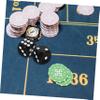 Abaodam 5sets Multi Sided Acrylic Dice for Board Games Lightweight Dice Accessories for Parties and Home Gaming Experience 50pcs*5 view 3