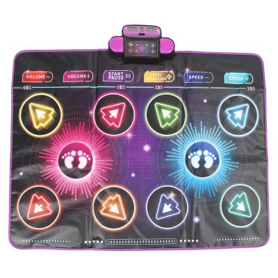 Alomejor Electronic Dance Mat Dual Player Interactive Game Pad for Kids Family Home Parties
