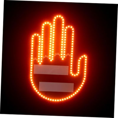 balacoo LED Hand Signal Light for Car Interactive Finger Gesture Lamp with Remote Control Multi-Functional Warning Light for Women Drivers Cool Car Decor and Accessories