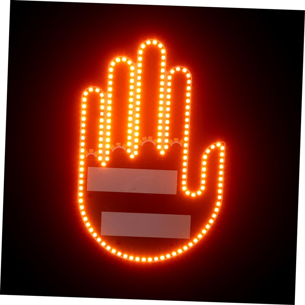 balacoo LED Hand Signal Light for Car Interactive Finger Gesture Lamp with Remote Control Multi-Functional Warning Light for Women Drivers Cool Car Decor and Accessories