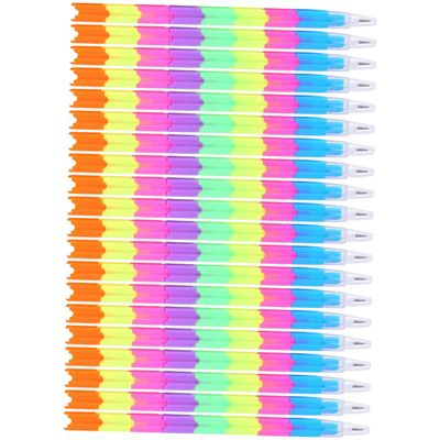 20Pcs Colorful Stackable Pencils for Multi Functional Portable Stationery Easy to Erase Design for Creative Learning and Fun Activities