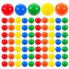 Mikikit 100Pcs Openable Raffle Balls 1.25 Inch Hollow Lottery Balls for Party Games Event Drawings and Kids Fun Colorful Table Tennis Ball Props view 1
