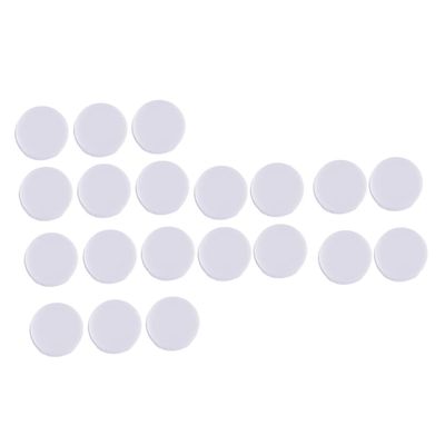 DOITOOL 100Pcs White Baby Rattle Toys 32MM Plastic Ring Boxes for Infants Noise Makers for Newborn Playtime